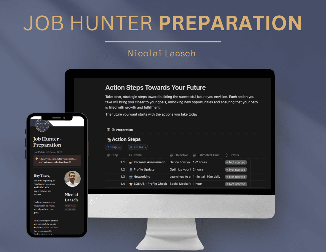 Job Hunter Playbook - Notion Dashboard