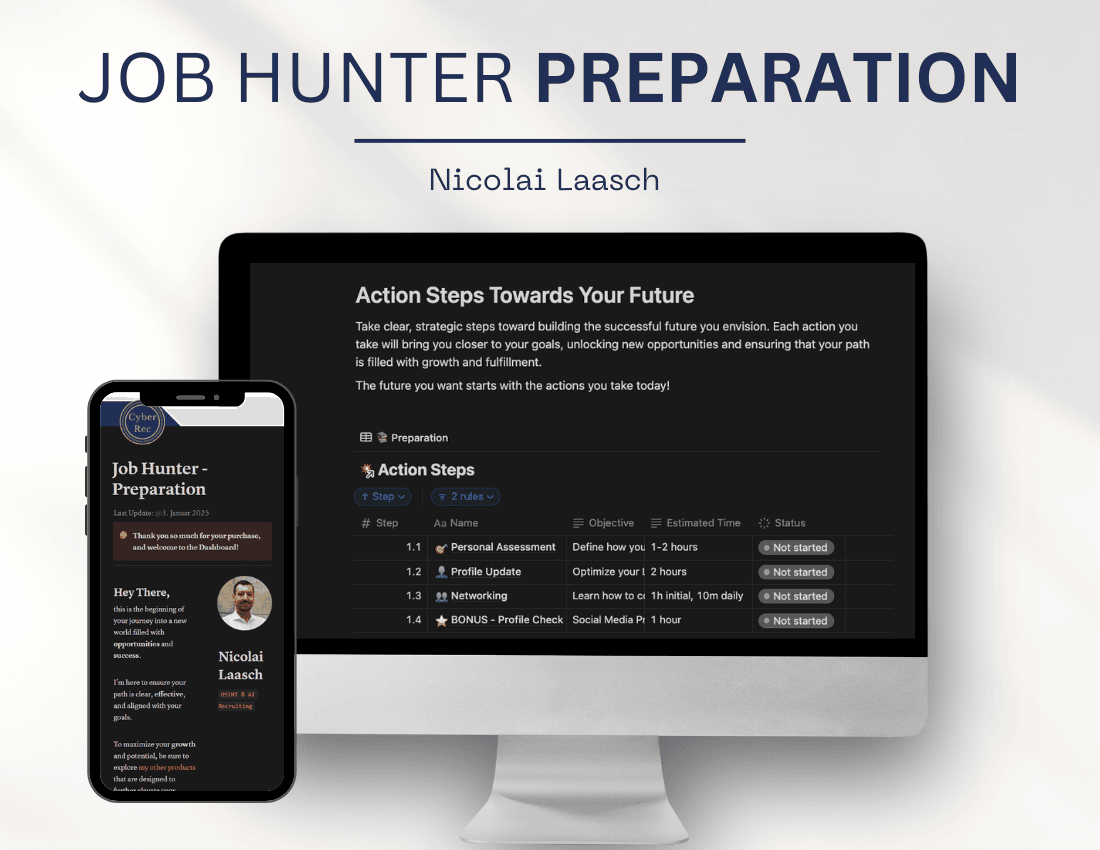Job Hunter Playbook - Notion Dashboard